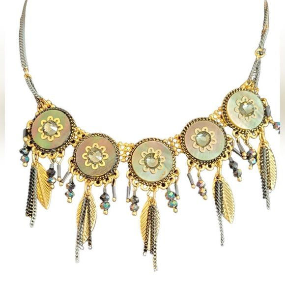 Got these beauties from @ettika — The Giving Confidence Pack  Ikita Paris Necklace Statement Gold &‎ Silver 18\